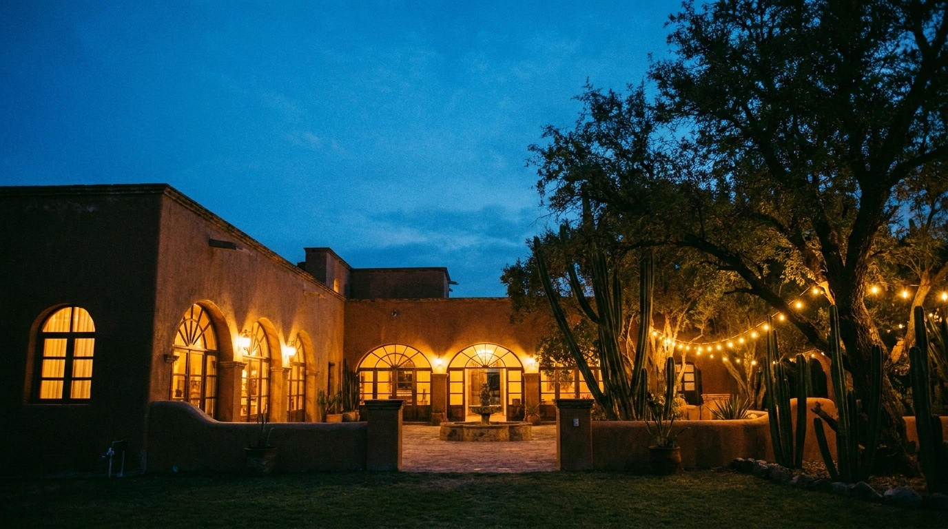 La finca de noche